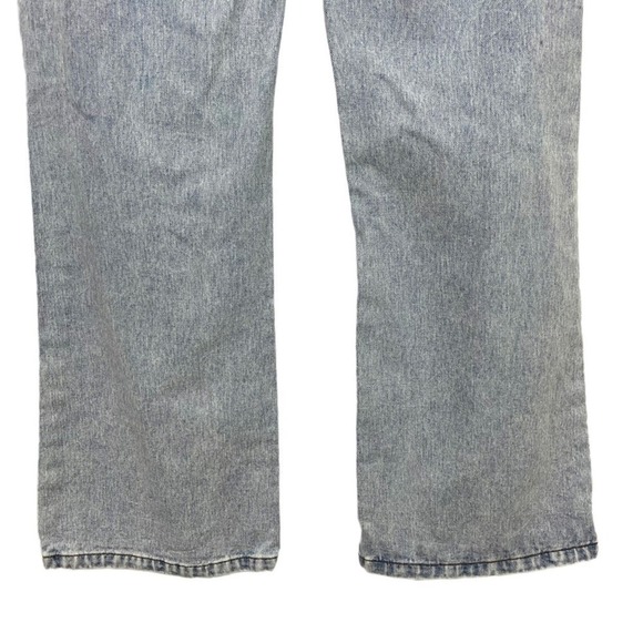 Maison Marguerite Light Wash High Rise Waist Rigid Denim Wide Leg Jeans Size M - Picture 9 of 16